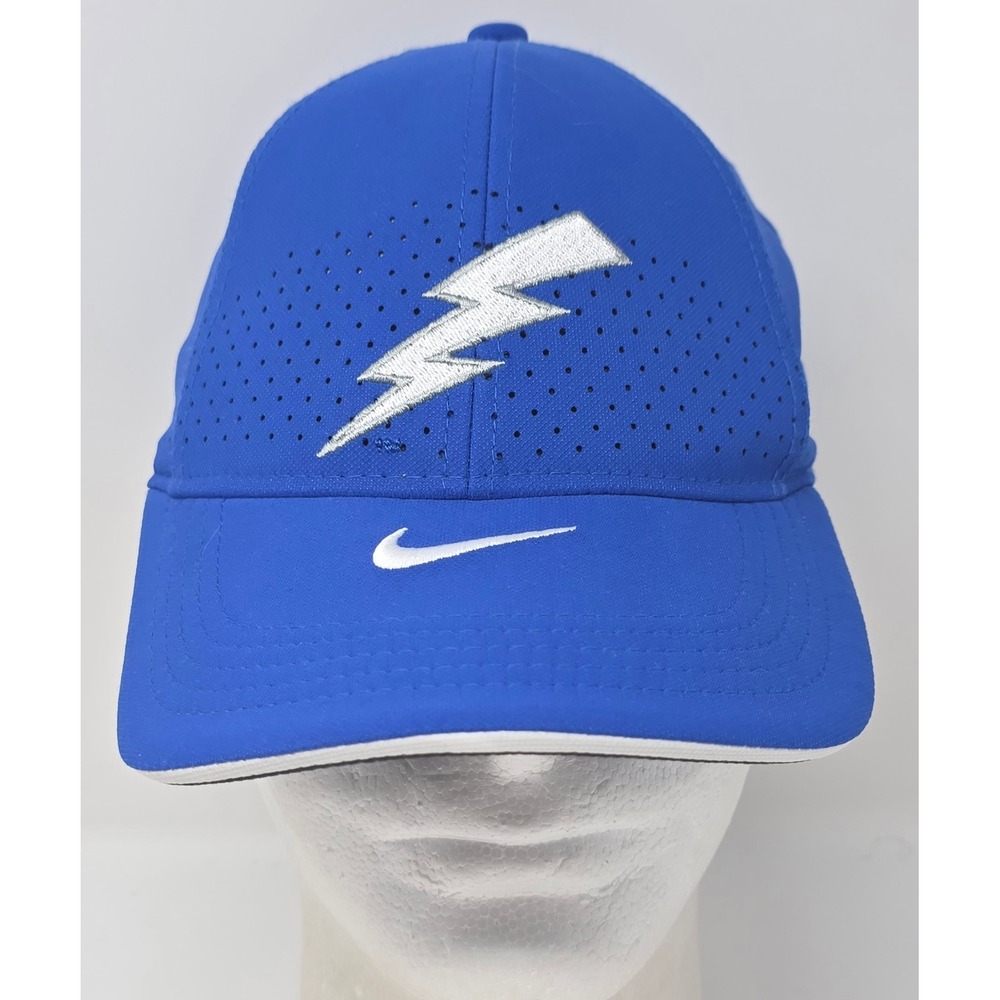 Tampa Bay Lightning Nike Legacy91 Dri-FIT Strapback Hat Blue NHL Bolt Logo Cap